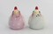 Ceramic Lovebirds with Heart Salt and Pepper Shakers, Romantic Kitchenware, Valentines Day Tableware Decor, Wedding Gift Idea, Galentine's Day Gift